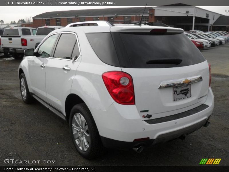 Summit White / Brownstone/Jet Black 2011 Chevrolet Equinox LTZ