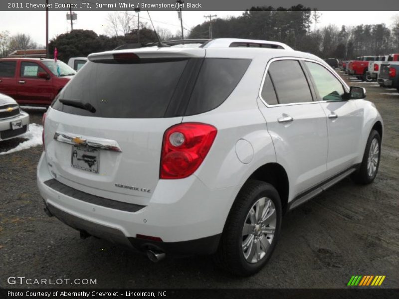 Summit White / Brownstone/Jet Black 2011 Chevrolet Equinox LTZ