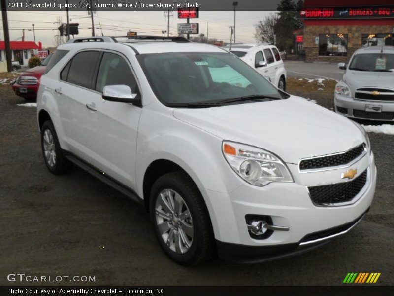 Summit White / Brownstone/Jet Black 2011 Chevrolet Equinox LTZ