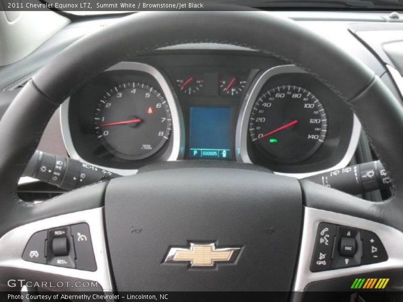 Summit White / Brownstone/Jet Black 2011 Chevrolet Equinox LTZ