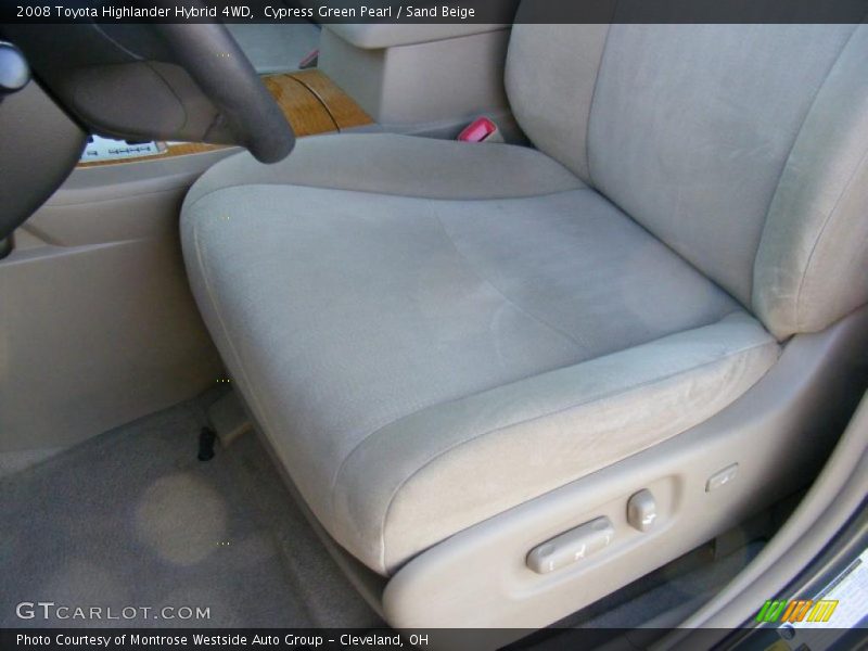Cypress Green Pearl / Sand Beige 2008 Toyota Highlander Hybrid 4WD