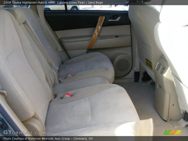 Cypress Green Pearl / Sand Beige 2008 Toyota Highlander Hybrid 4WD