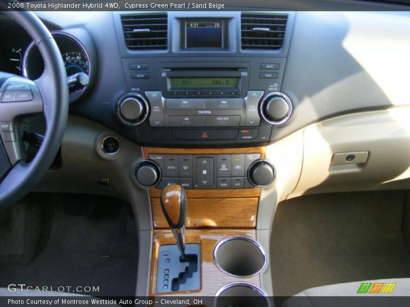 Cypress Green Pearl / Sand Beige 2008 Toyota Highlander Hybrid 4WD