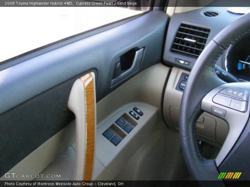 Cypress Green Pearl / Sand Beige 2008 Toyota Highlander Hybrid 4WD