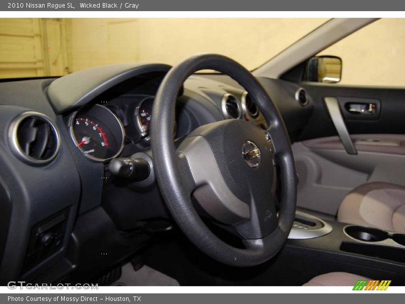 Wicked Black / Gray 2010 Nissan Rogue SL