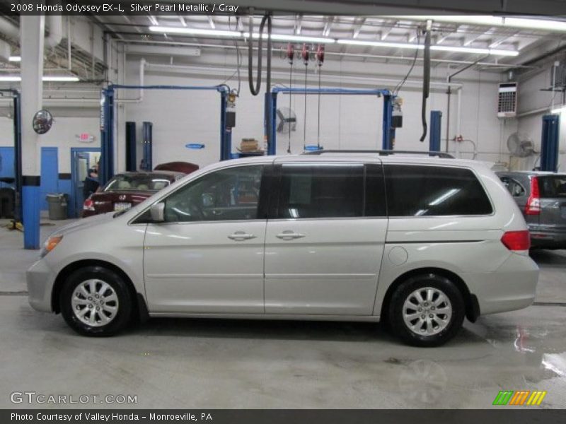 Silver Pearl Metallic / Gray 2008 Honda Odyssey EX-L