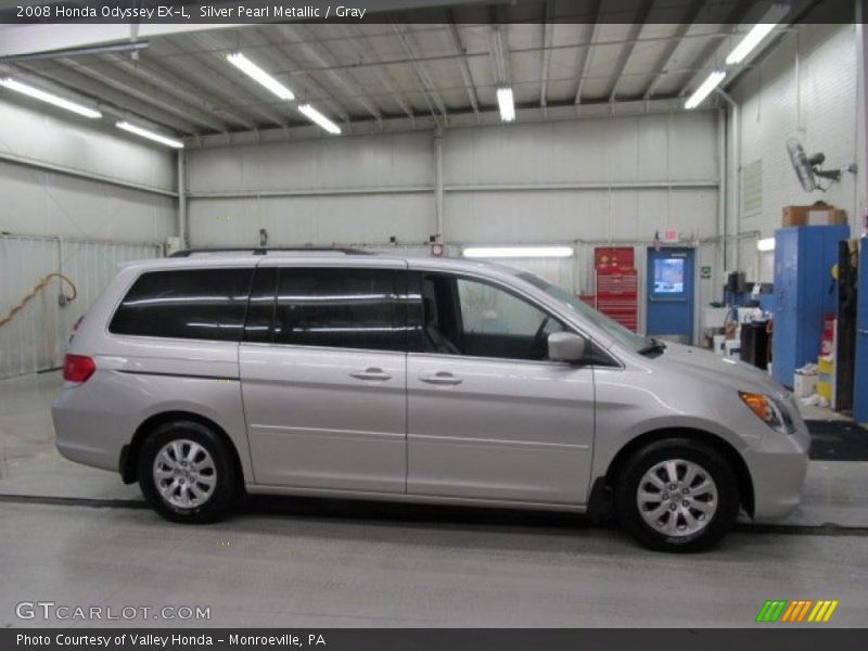 Silver Pearl Metallic / Gray 2008 Honda Odyssey EX-L