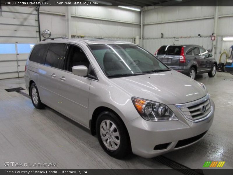 Silver Pearl Metallic / Gray 2008 Honda Odyssey EX-L