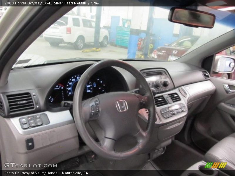 Silver Pearl Metallic / Gray 2008 Honda Odyssey EX-L