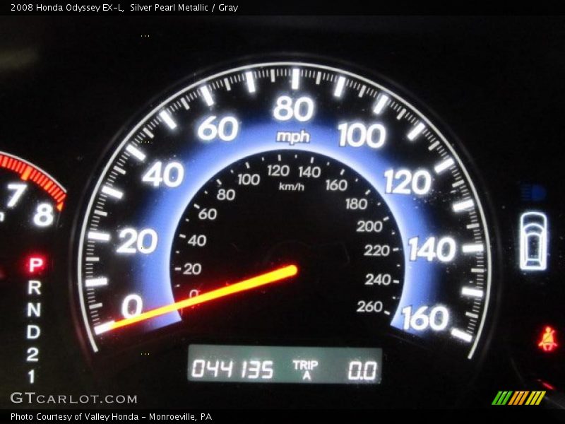 Silver Pearl Metallic / Gray 2008 Honda Odyssey EX-L