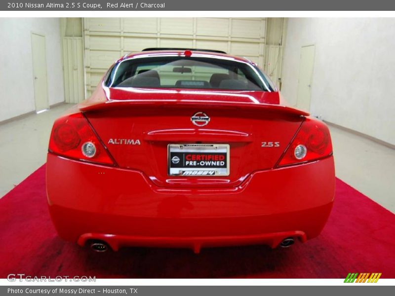 Red Alert / Charcoal 2010 Nissan Altima 2.5 S Coupe