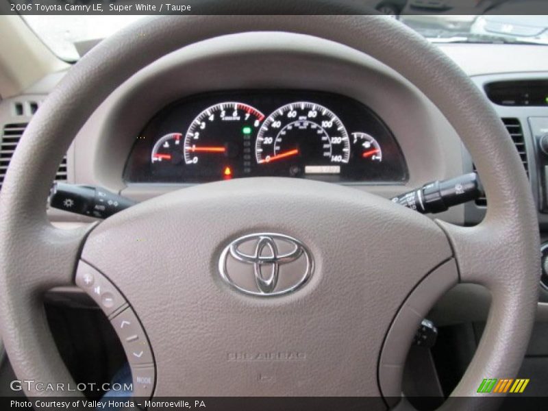 Super White / Taupe 2006 Toyota Camry LE