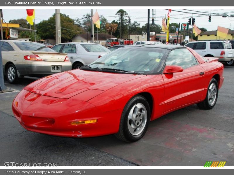 Bright Red / Medium Gray 1995 Pontiac Firebird Coupe