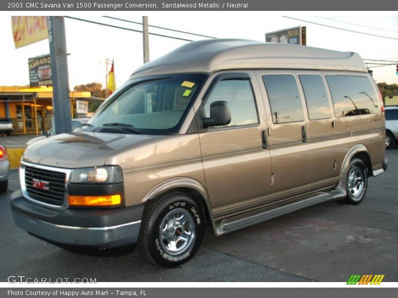 Sandalwood Metallic / Neutral 2003 GMC Savana Van 1500 Passenger Conversion