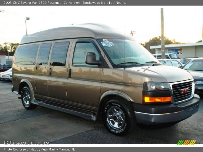 Sandalwood Metallic / Neutral 2003 GMC Savana Van 1500 Passenger Conversion