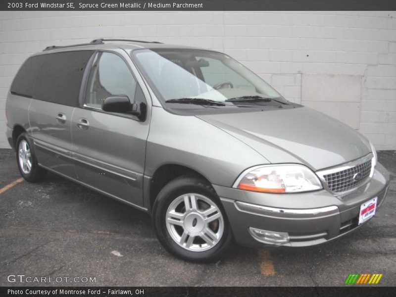 Spruce Green Metallic / Medium Parchment 2003 Ford Windstar SE
