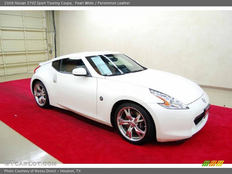 Pearl White / Persimmon Leather 2009 Nissan 370Z Sport Touring Coupe