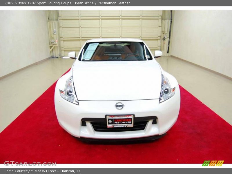 Pearl White / Persimmon Leather 2009 Nissan 370Z Sport Touring Coupe