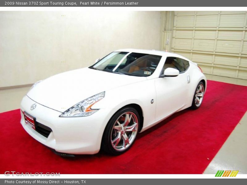 Pearl White / Persimmon Leather 2009 Nissan 370Z Sport Touring Coupe