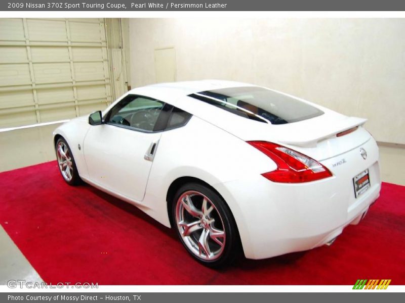Pearl White / Persimmon Leather 2009 Nissan 370Z Sport Touring Coupe