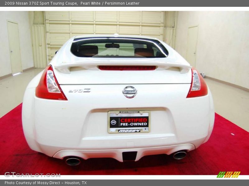 Pearl White / Persimmon Leather 2009 Nissan 370Z Sport Touring Coupe