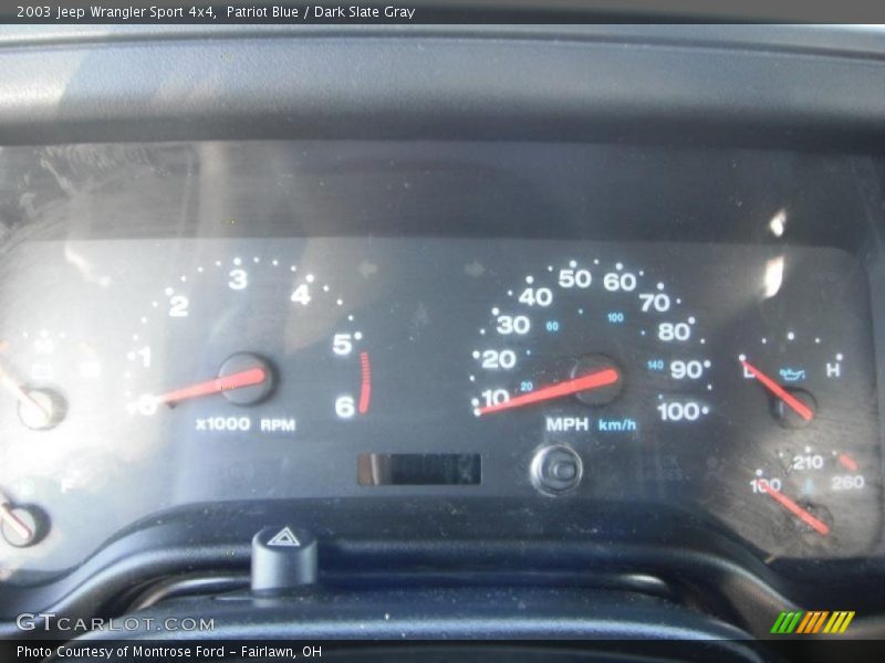 Patriot Blue / Dark Slate Gray 2003 Jeep Wrangler Sport 4x4