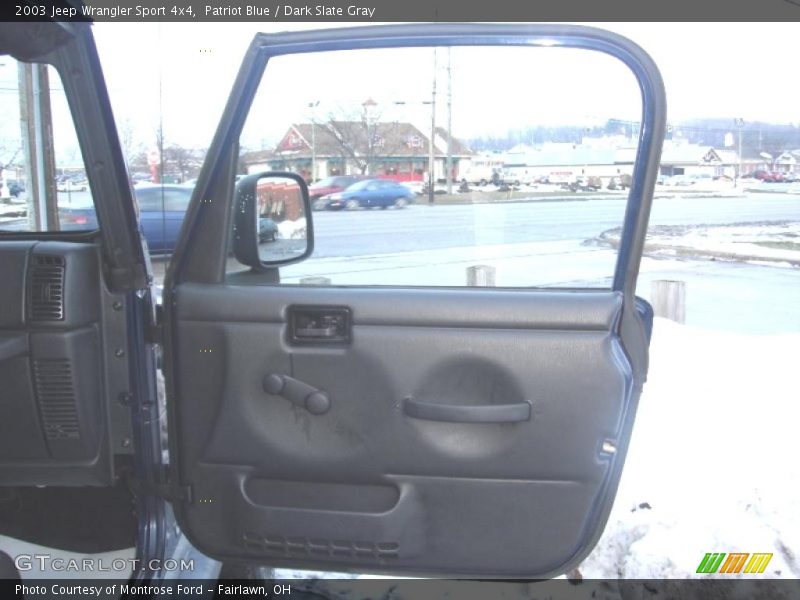 Patriot Blue / Dark Slate Gray 2003 Jeep Wrangler Sport 4x4