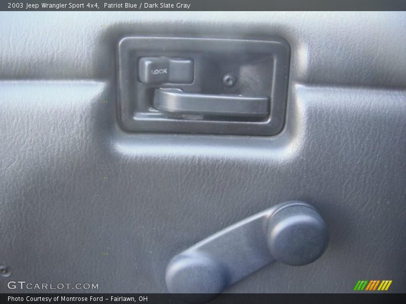Patriot Blue / Dark Slate Gray 2003 Jeep Wrangler Sport 4x4