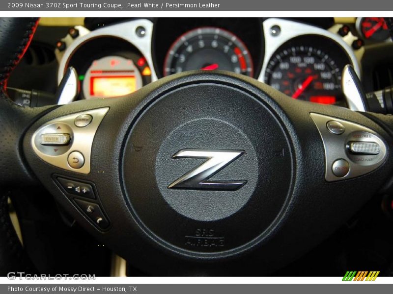 Pearl White / Persimmon Leather 2009 Nissan 370Z Sport Touring Coupe