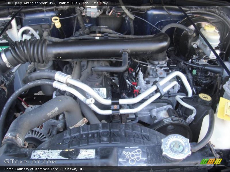 Patriot Blue / Dark Slate Gray 2003 Jeep Wrangler Sport 4x4