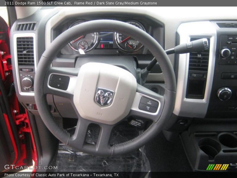 Flame Red / Dark Slate Gray/Medium Graystone 2011 Dodge Ram 1500 SLT Crew Cab