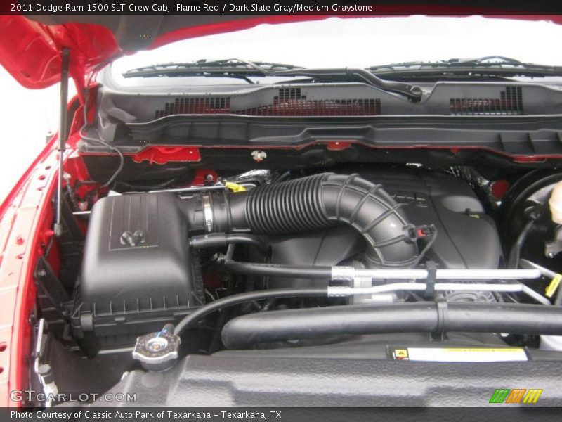 Flame Red / Dark Slate Gray/Medium Graystone 2011 Dodge Ram 1500 SLT Crew Cab