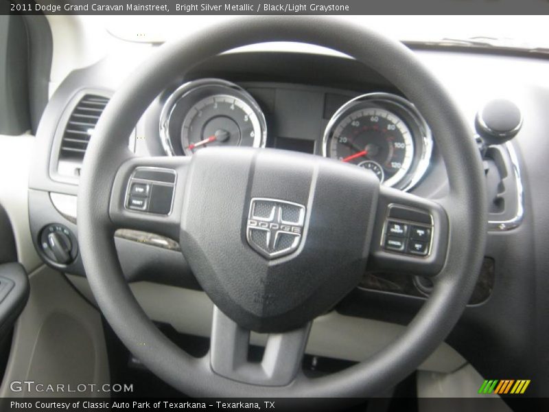 Bright Silver Metallic / Black/Light Graystone 2011 Dodge Grand Caravan Mainstreet