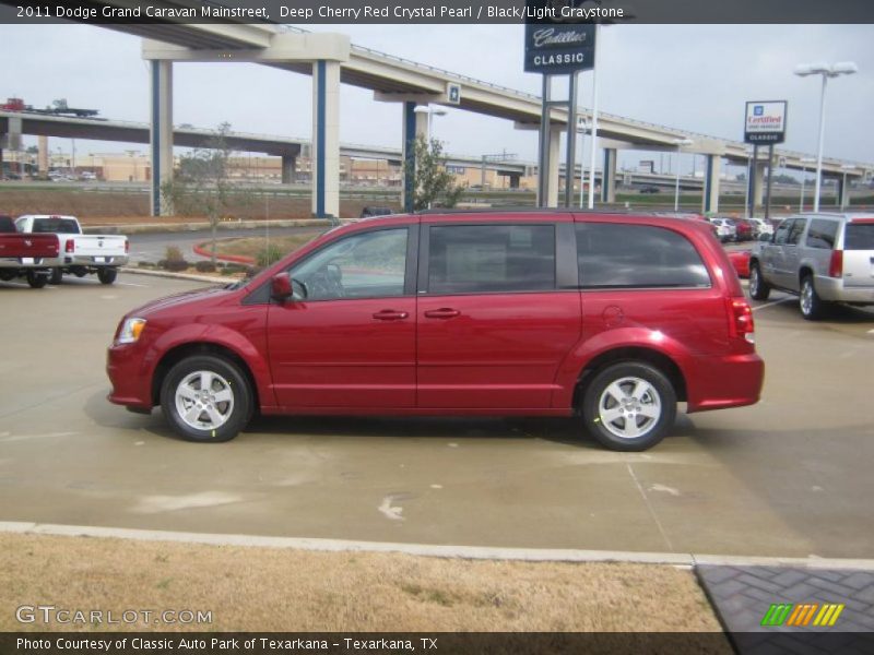Deep Cherry Red Crystal Pearl / Black/Light Graystone 2011 Dodge Grand Caravan Mainstreet