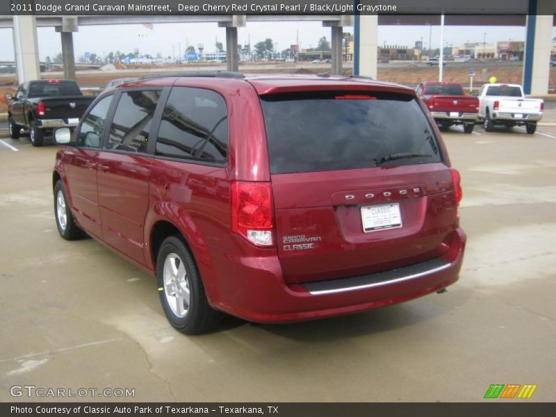 Deep Cherry Red Crystal Pearl / Black/Light Graystone 2011 Dodge Grand Caravan Mainstreet