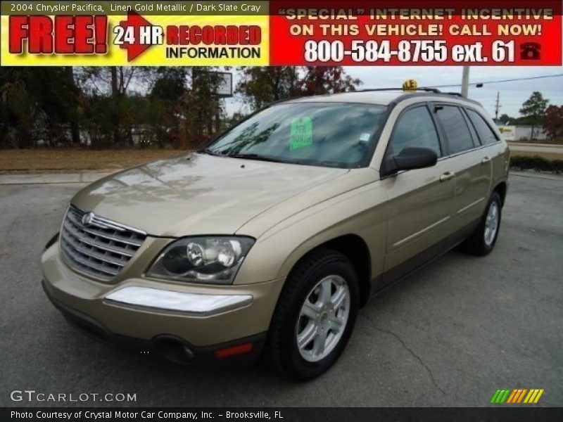 Linen Gold Metallic / Dark Slate Gray 2004 Chrysler Pacifica