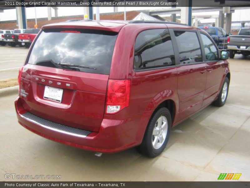 Deep Cherry Red Crystal Pearl / Black/Light Graystone 2011 Dodge Grand Caravan Mainstreet