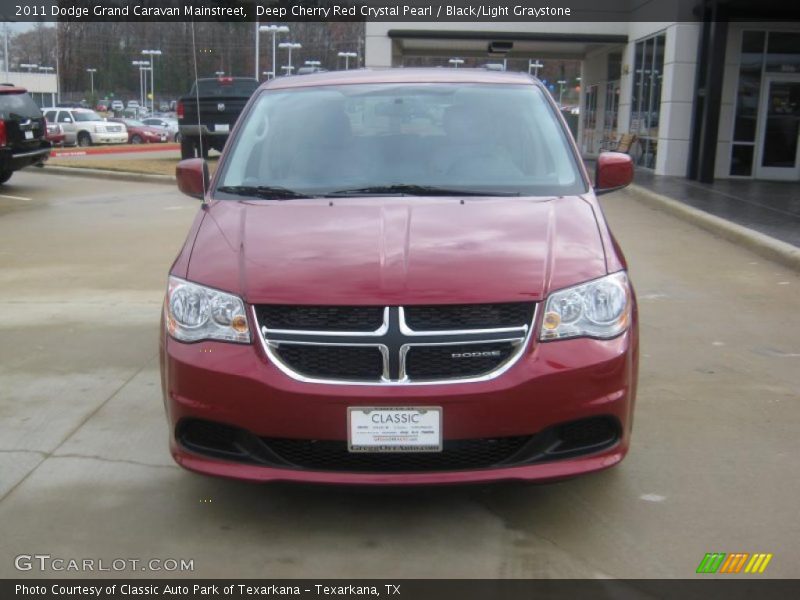 Deep Cherry Red Crystal Pearl / Black/Light Graystone 2011 Dodge Grand Caravan Mainstreet