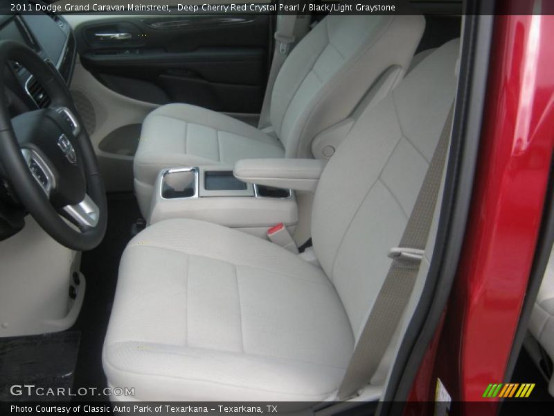 Deep Cherry Red Crystal Pearl / Black/Light Graystone 2011 Dodge Grand Caravan Mainstreet