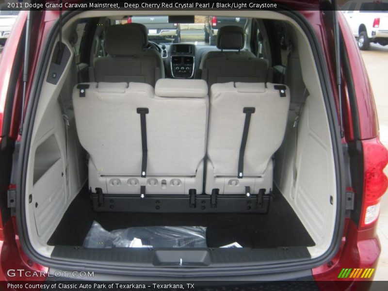 Deep Cherry Red Crystal Pearl / Black/Light Graystone 2011 Dodge Grand Caravan Mainstreet