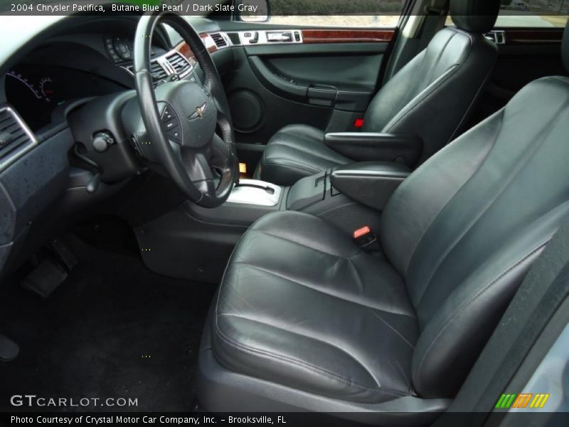 Butane Blue Pearl / Dark Slate Gray 2004 Chrysler Pacifica