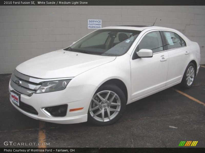 White Suede / Medium Light Stone 2010 Ford Fusion SE
