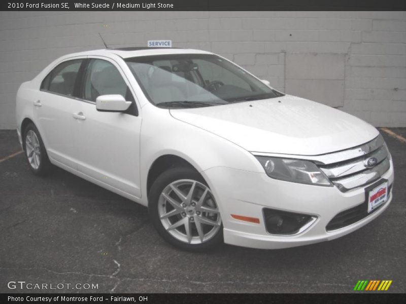 White Suede / Medium Light Stone 2010 Ford Fusion SE