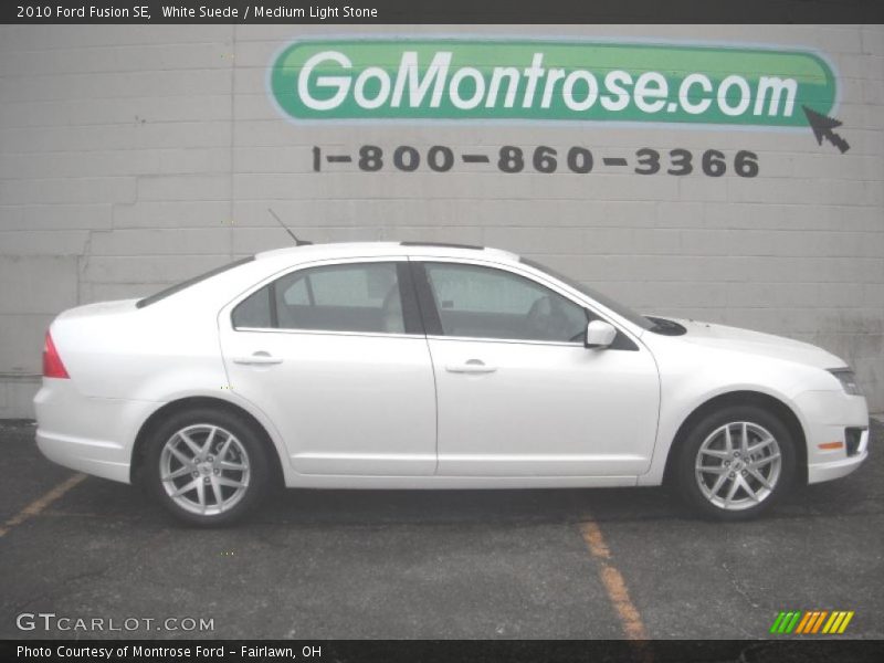 White Suede / Medium Light Stone 2010 Ford Fusion SE