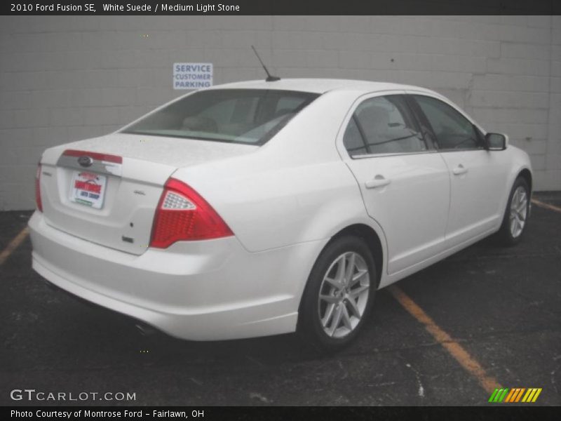White Suede / Medium Light Stone 2010 Ford Fusion SE