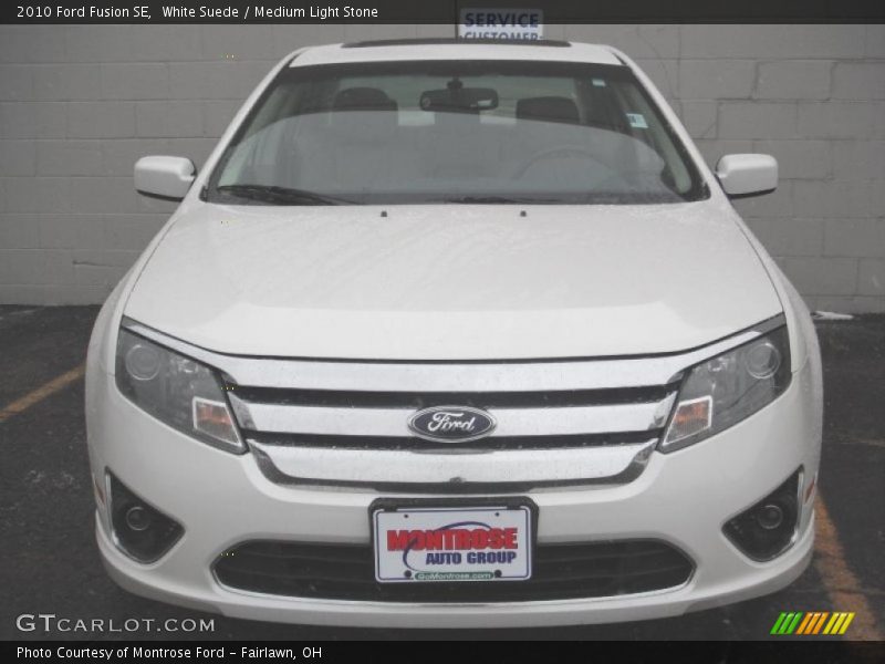 White Suede / Medium Light Stone 2010 Ford Fusion SE