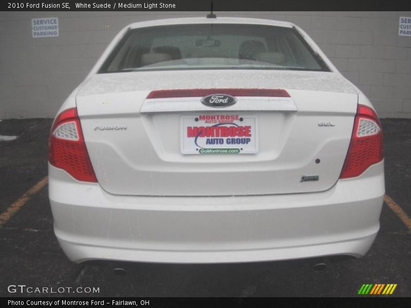 White Suede / Medium Light Stone 2010 Ford Fusion SE
