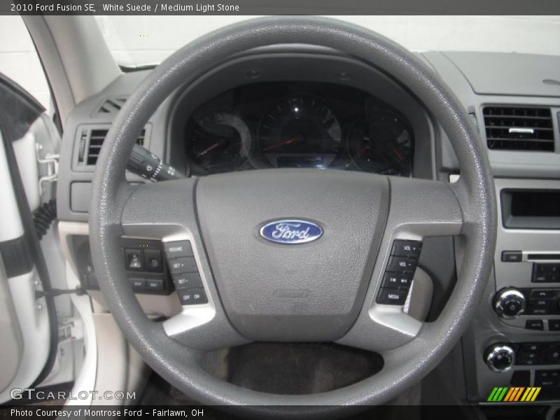 White Suede / Medium Light Stone 2010 Ford Fusion SE