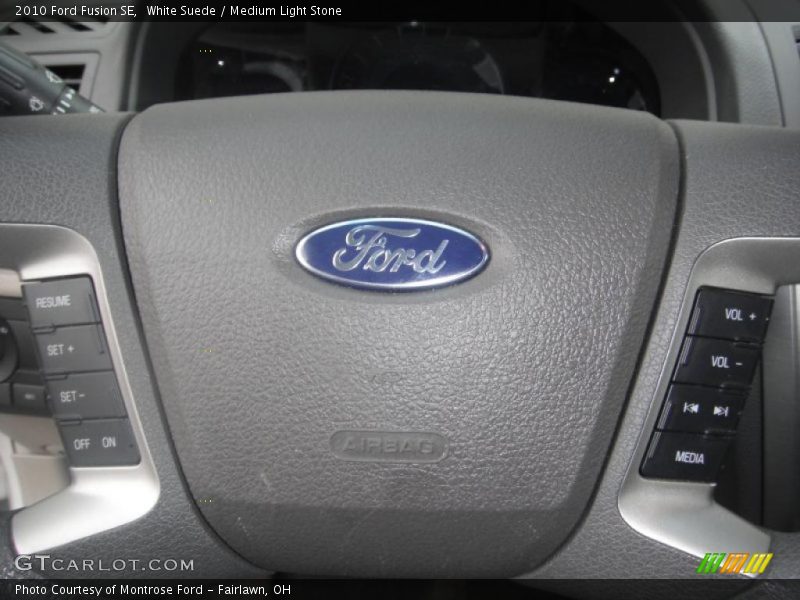 White Suede / Medium Light Stone 2010 Ford Fusion SE