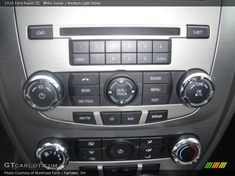 White Suede / Medium Light Stone 2010 Ford Fusion SE
